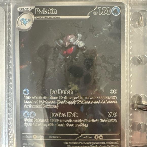Palafin Pokémon Card Secret Rare 225/91 MINT Holo